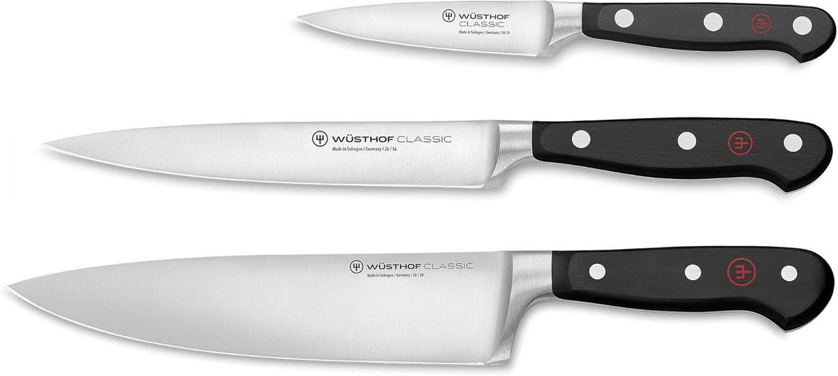WÜSTHOF Classic 2-Piece Chef's Knife Set, Black