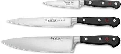 WÜSTHOF Classic 2-Piece Chef's Knife Set, Black