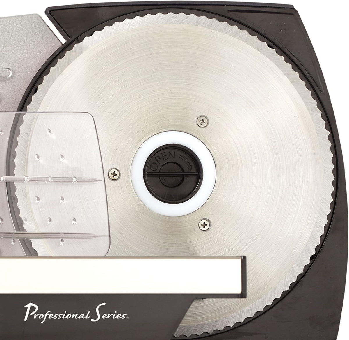 Professional Series Meat Slicer, Cuts Meat, Cheese, Bread, Fruit & Vegetables, Adjustable Slice Thickness, Stainless Steel Blade, Safe Non-Slip Feet, For Home Use, Easy To Clean