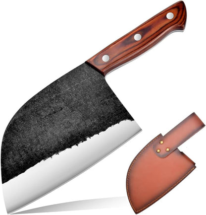 Slicing Carving Knife 12 inch Brisket Knife Outdoor Meat Cleaver Kitchen Knife Chef Knives Multipurpose Grilling Camping Cooking Knife BBQ Tool