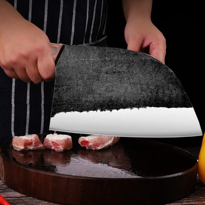 Slicing Carving Knife 12 inch Brisket Knife Outdoor Meat Cleaver Kitchen Knife Chef Knives Multipurpose Grilling Camping Cooking Knife BBQ Tool