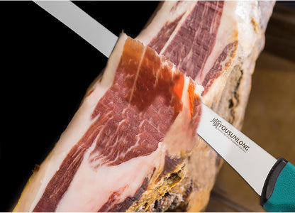 Slicing Knife 12"(305mm) - Premium High-carbon molybdenum steel blade - Meat & Ham Slicer - Ergonomic & non-slip handle