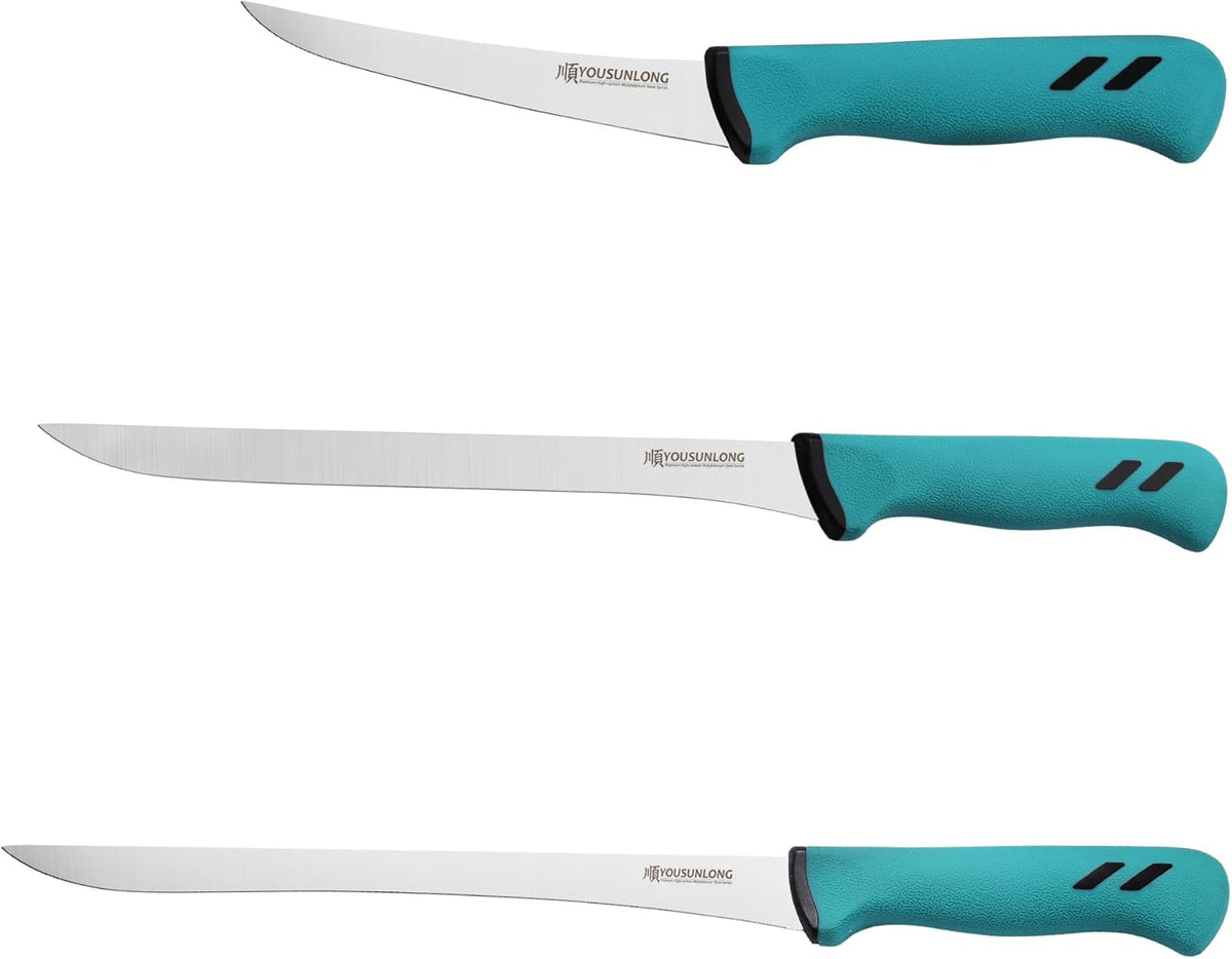 Slicing Knife 12"(305mm) - Premium High-carbon molybdenum steel blade - Meat & Ham Slicer - Ergonomic & non-slip handle