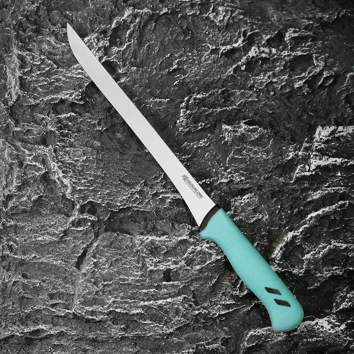 Slicing Knife 12"(305mm) - Premium High-carbon molybdenum steel blade - Meat & Ham Slicer - Ergonomic & non-slip handle