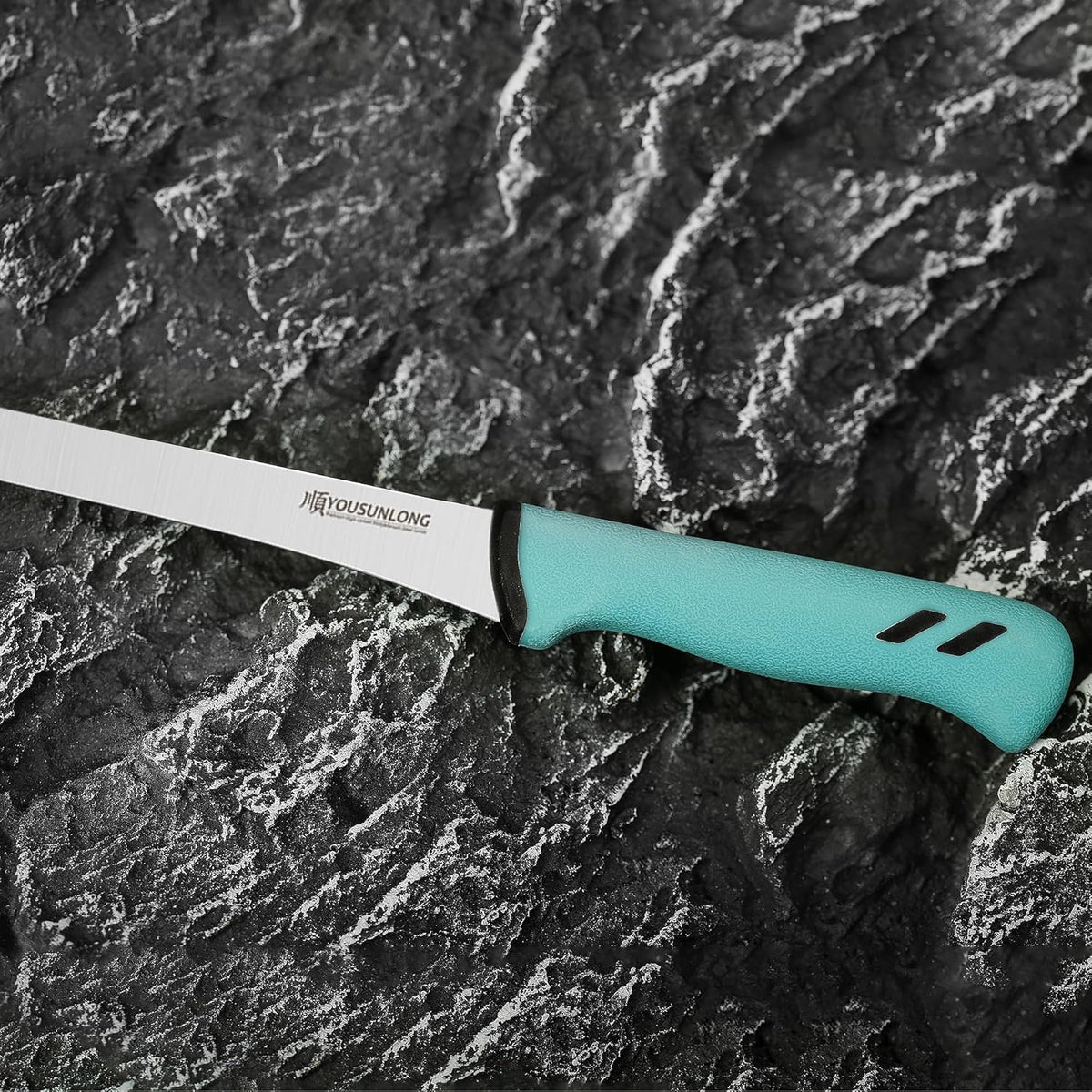 Slicing Knife 12"(305mm) - Premium High-carbon molybdenum steel blade - Meat & Ham Slicer - Ergonomic & non-slip handle