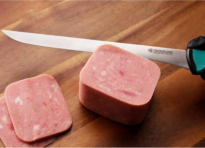 Slicing Knife 12"(305mm) - Premium High-carbon molybdenum steel blade - Meat & Ham Slicer - Ergonomic & non-slip handle