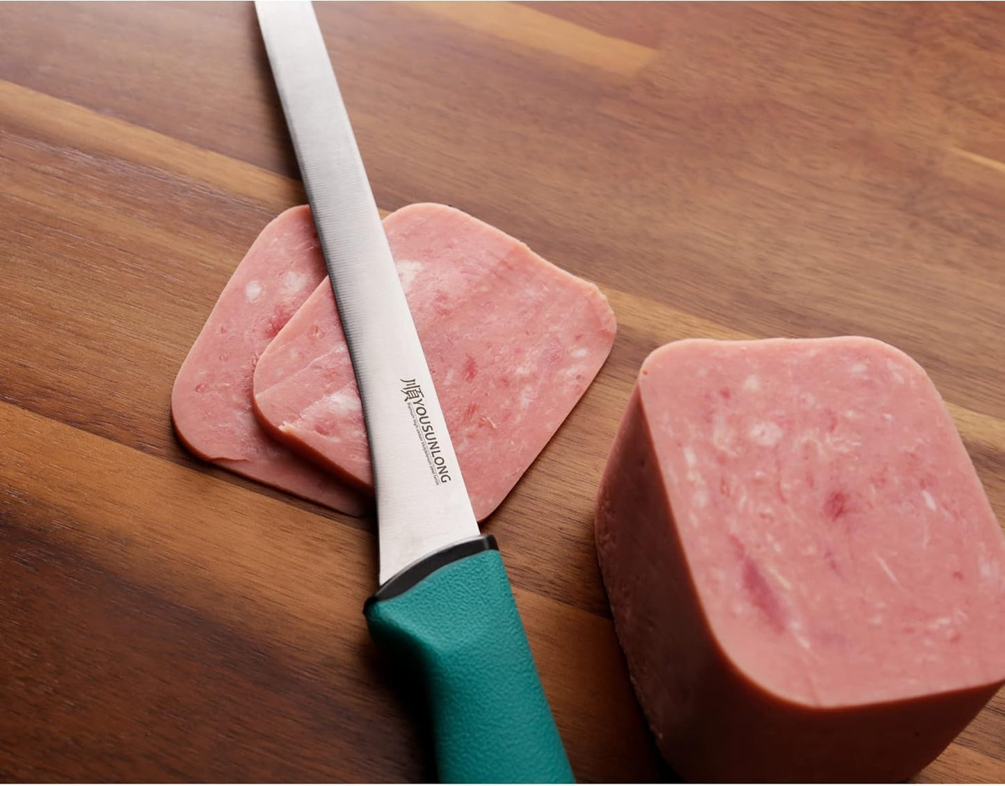 Slicing Knife 12"(305mm) - Premium High-carbon molybdenum steel blade - Meat & Ham Slicer - Ergonomic & non-slip handle