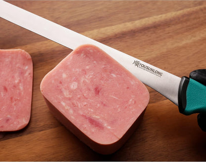 Slicing Knife 12"(305mm) - Premium High-carbon molybdenum steel blade - Meat & Ham Slicer - Ergonomic & non-slip handle