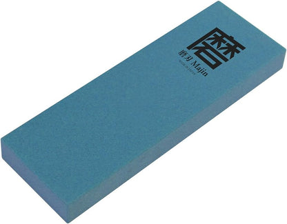 SAMURAI Ceramic Whetstone Majin Made in Japan Japanese Knife Sharpening Stone with Base for Kitchen and Professional Use (#1000)