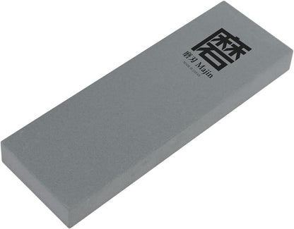 SAMURAI Ceramic Whetstone Majin Made in Japan Japanese Knife Sharpening Stone with Base for Kitchen and Professional Use (#1000)