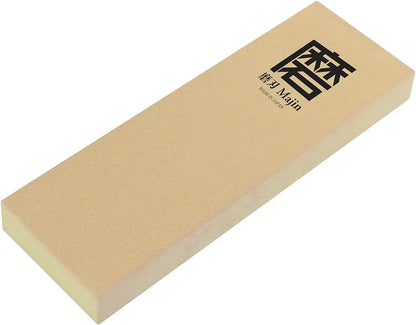 SAMURAI Ceramic Whetstone Majin Made in Japan Japanese Knife Sharpening Stone with Base for Kitchen and Professional Use (#1000)
