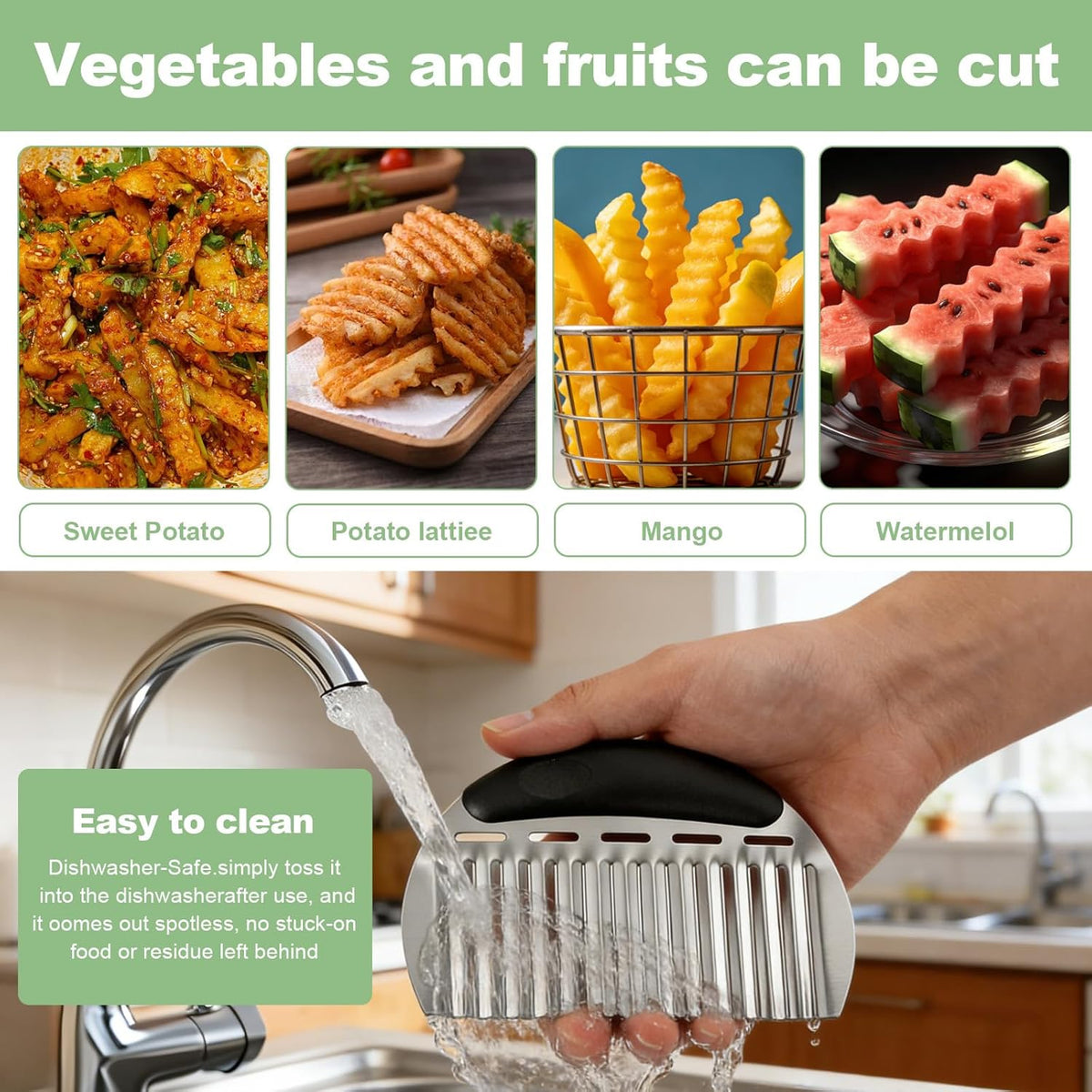 Stainless Steel Onion Holder for Slicing & Crinkle Cutter, for Home Kitchen