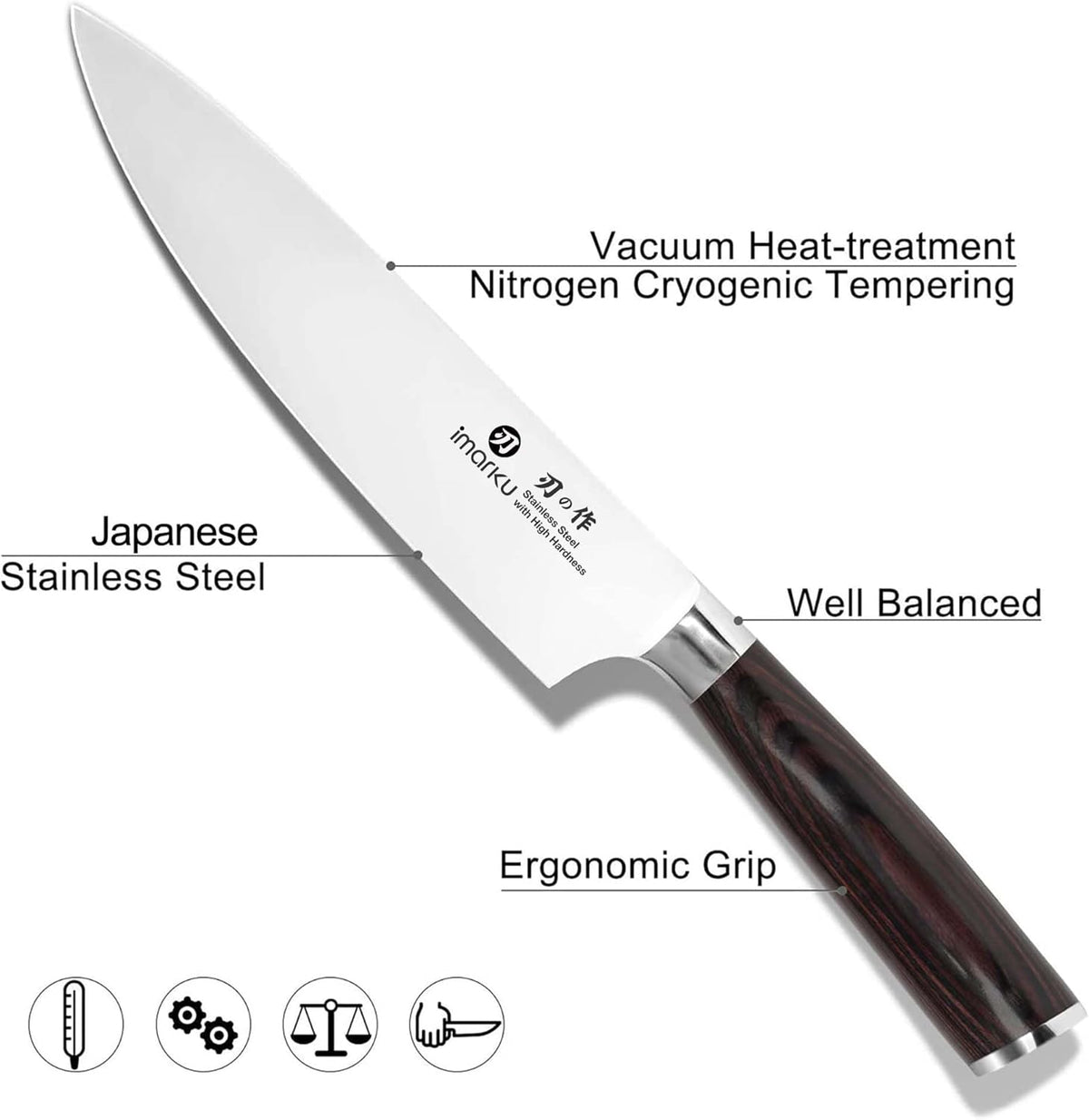 Nakiri Knife, Razor Sharp 7 Inch Multipurpose Vegetable Japanese Chef Knife, High Carbon Stainless Steel Meat Cleaver, Gyutou Knife with Ergonomic Handle, Birthday Gift