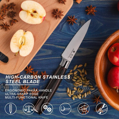 Nakiri Knife, Razor Sharp 7 Inch Multipurpose Vegetable Japanese Chef Knife, High Carbon Stainless Steel Meat Cleaver, Gyutou Knife with Ergonomic Handle, Birthday Gift