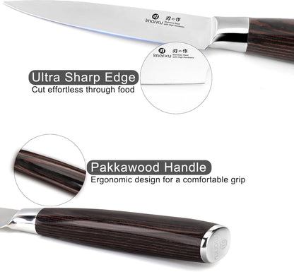 Nakiri Knife, Razor Sharp 7 Inch Multipurpose Vegetable Japanese Chef Knife, High Carbon Stainless Steel Meat Cleaver, Gyutou Knife with Ergonomic Handle, Birthday Gift
