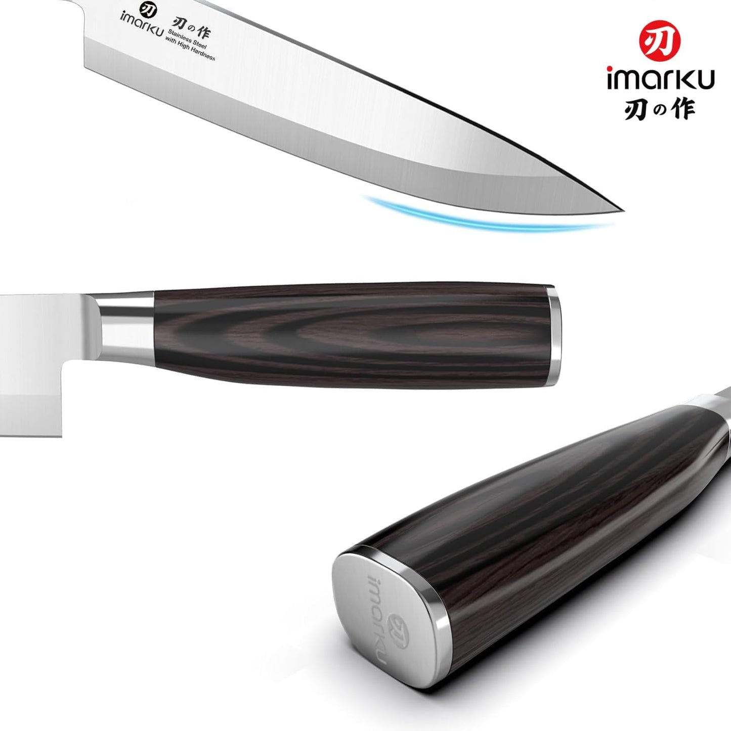 Nakiri Knife, Razor Sharp 7 Inch Multipurpose Vegetable Japanese Chef Knife, High Carbon Stainless Steel Meat Cleaver, Gyutou Knife with Ergonomic Handle, Birthday Gift