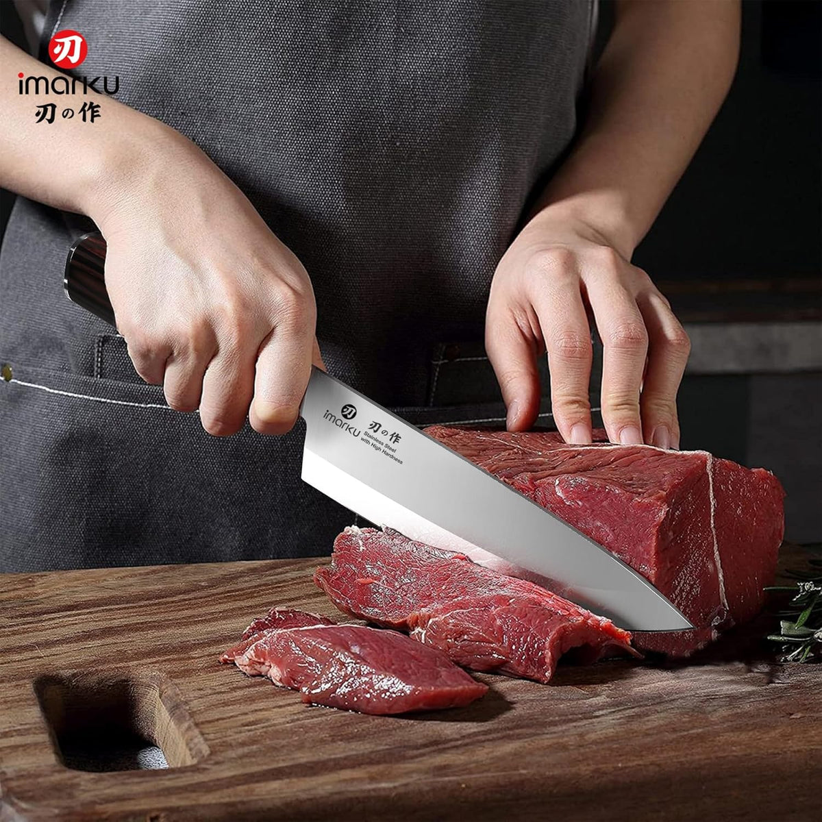 Nakiri Knife, Razor Sharp 7 Inch Multipurpose Vegetable Japanese Chef Knife, High Carbon Stainless Steel Meat Cleaver, Gyutou Knife with Ergonomic Handle, Birthday Gift