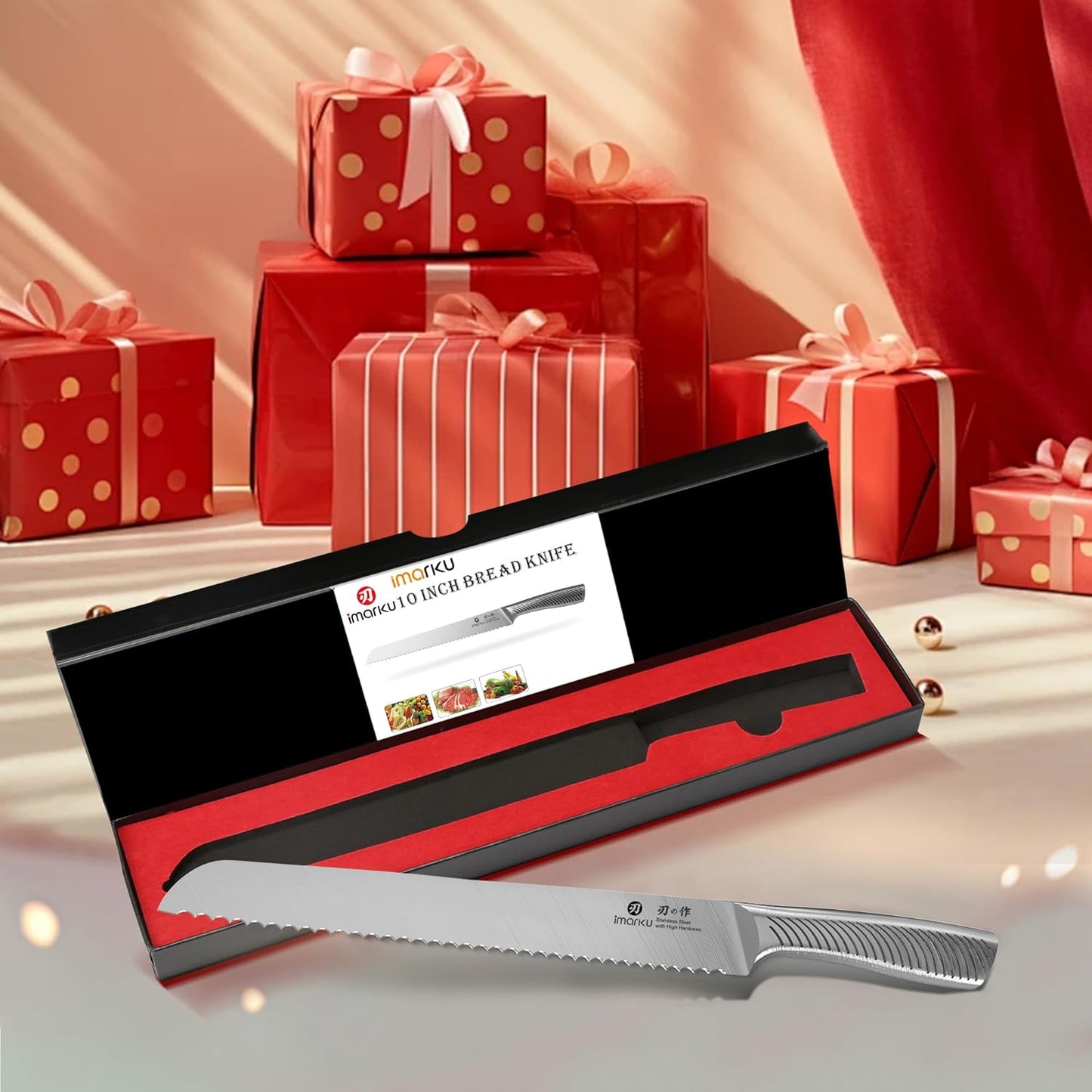 Nakiri Knife, Razor Sharp 7 Inch Multipurpose Vegetable Japanese Chef Knife, High Carbon Stainless Steel Meat Cleaver, Gyutou Knife with Ergonomic Handle, Birthday Gift