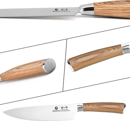 Nakiri Knife, Razor Sharp 7 Inch Multipurpose Vegetable Japanese Chef Knife, High Carbon Stainless Steel Meat Cleaver, Gyutou Knife with Ergonomic Handle, Birthday Gift