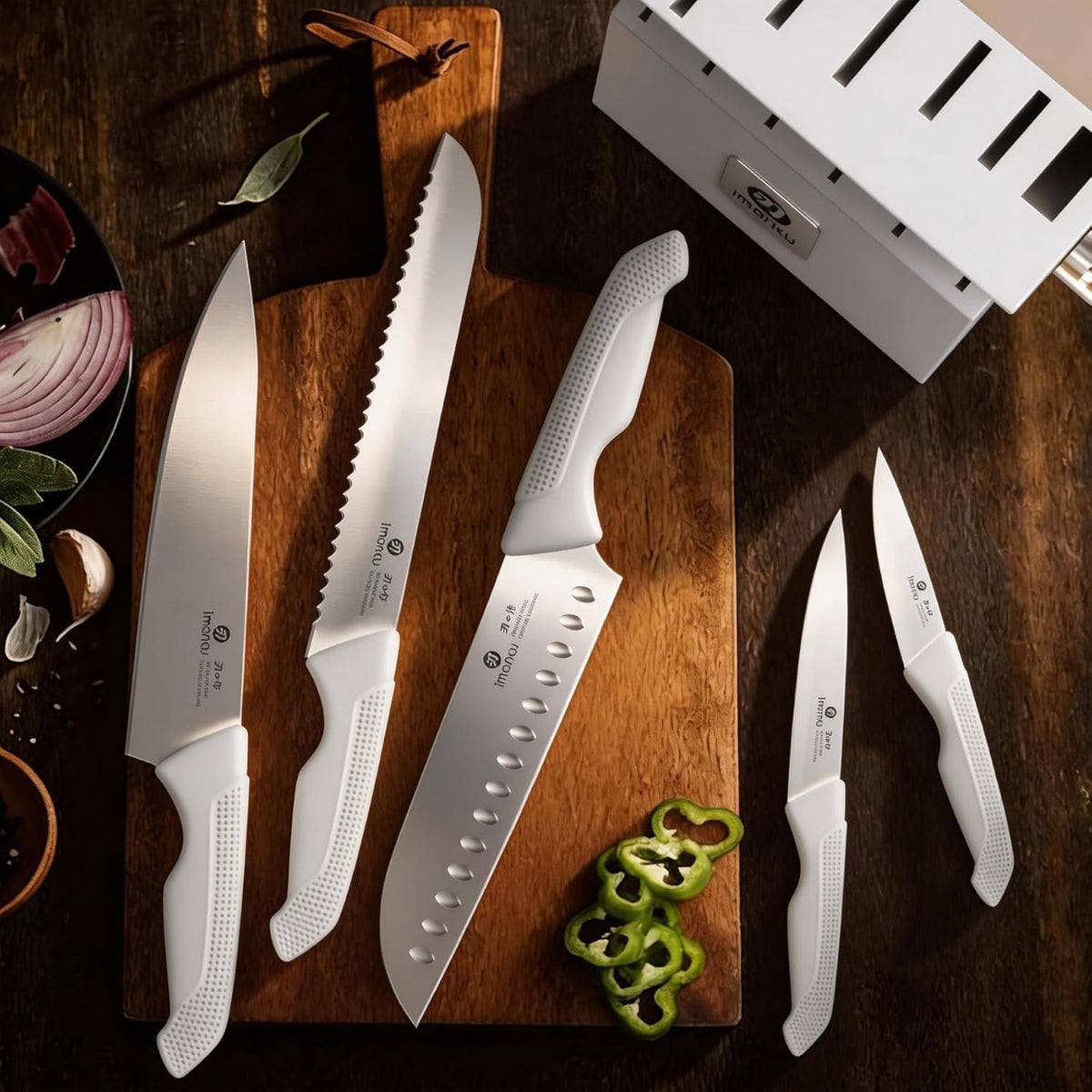 Nakiri Knife, Razor Sharp 7 Inch Multipurpose Vegetable Japanese Chef Knife, High Carbon Stainless Steel Meat Cleaver, Gyutou Knife with Ergonomic Handle, Birthday Gift