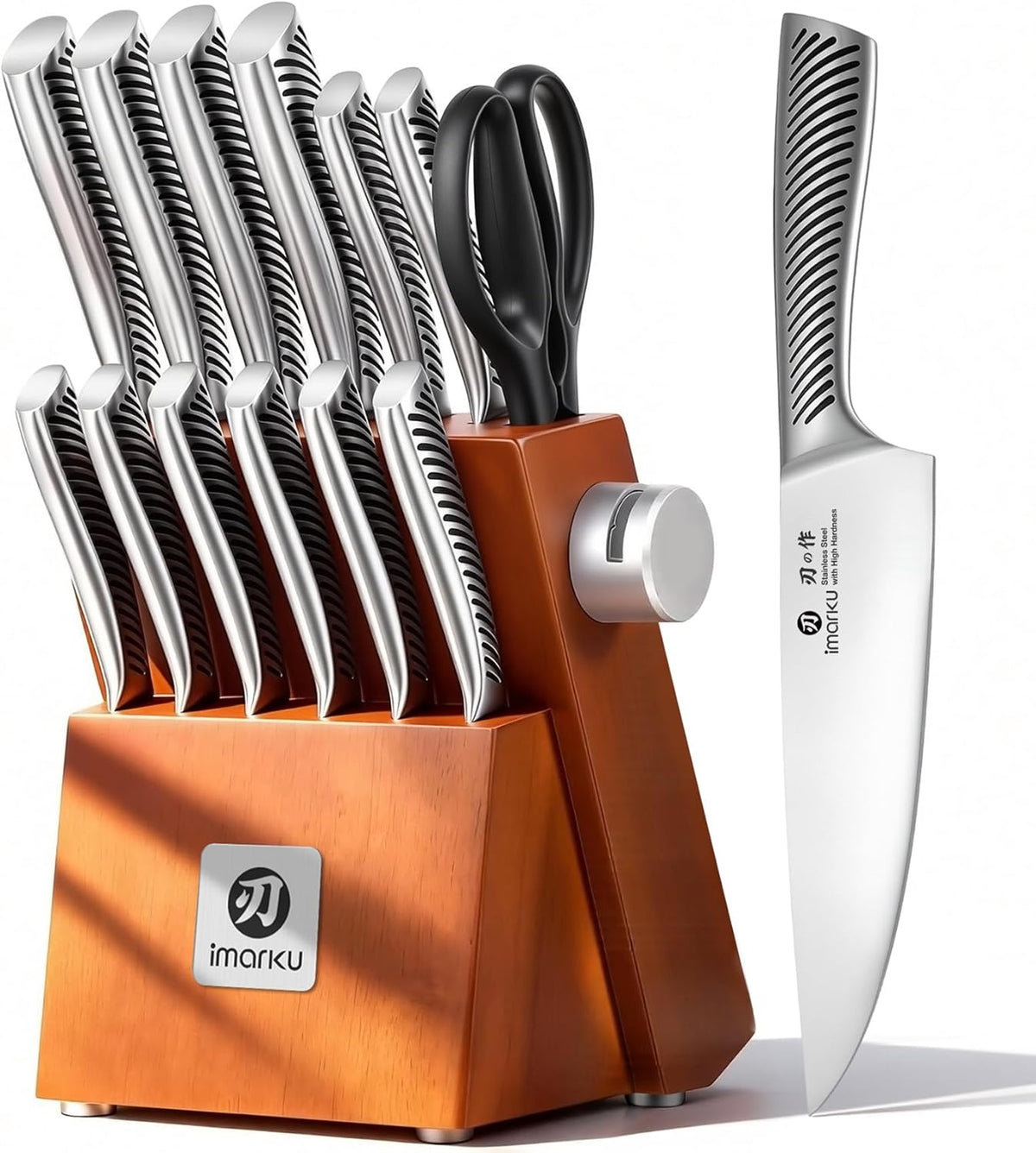 Nakiri Knife, Razor Sharp 7 Inch Multipurpose Vegetable Japanese Chef Knife, High Carbon Stainless Steel Meat Cleaver, Gyutou Knife with Ergonomic Handle, Birthday Gift