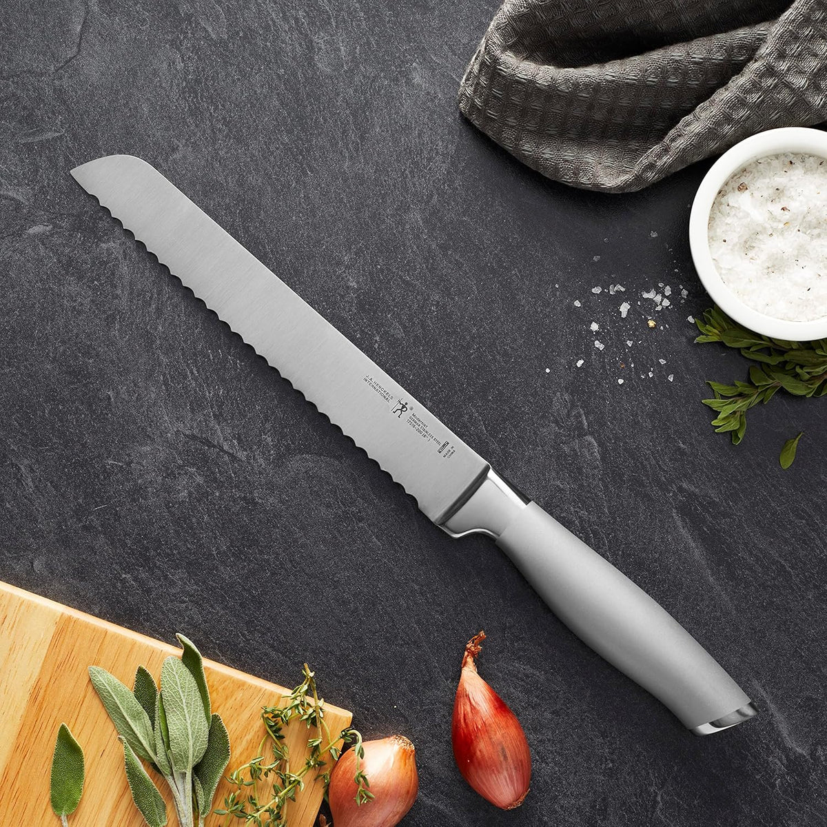 Classic Razor-Sharp 7-inch Bread Knife, Cake Knife, German Engineered Informed by 100+ Years of Mastery