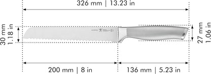 Classic Razor-Sharp 7-inch Bread Knife, Cake Knife, German Engineered Informed by 100+ Years of Mastery