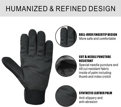 Needle Puncture & Thorn Proof Gloves | Level 3 Needlestick Resistant, A9 Cut Resistant Gloves