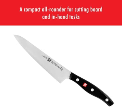 Twin Signature 5.5-inch Razor-Sharp German Prep Knife, Made in Company-Owned German Factory with Special Formula Steel perfected for almost 300 Years, Dishwasher Safe