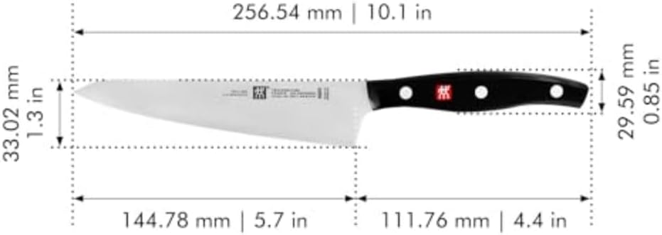 Twin Signature 5.5-inch Razor-Sharp German Prep Knife, Made in Company-Owned German Factory with Special Formula Steel perfected for almost 300 Years, Dishwasher Safe
