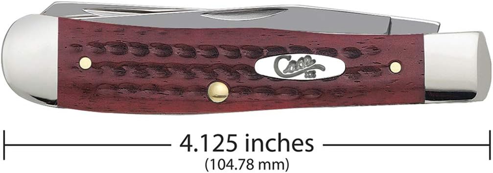 Case WR XX Pocket Knife Trapper Caribbean Blue Jig Bone Item #25592 - (6254 SS) - Length Closed: 4 1/8 Inches