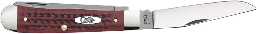 Case WR XX Pocket Knife Trapper Caribbean Blue Jig Bone Item #25592 - (6254 SS) - Length Closed: 4 1/8 Inches