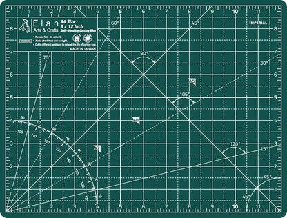 Cutting Mat A4 Green, Self Healing Cutting Mat 9x12 Inch, 5-Ply Craft Board Green, Hobby Board for Crafts 9x12 Inch