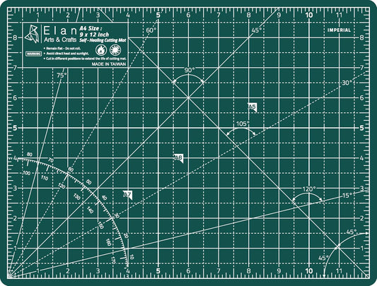 Cutting Mat A4 Green, Self Healing Cutting Mat 9x12 Inch, 5-Ply Craft Board Green, Hobby Board for Crafts 9x12 Inch