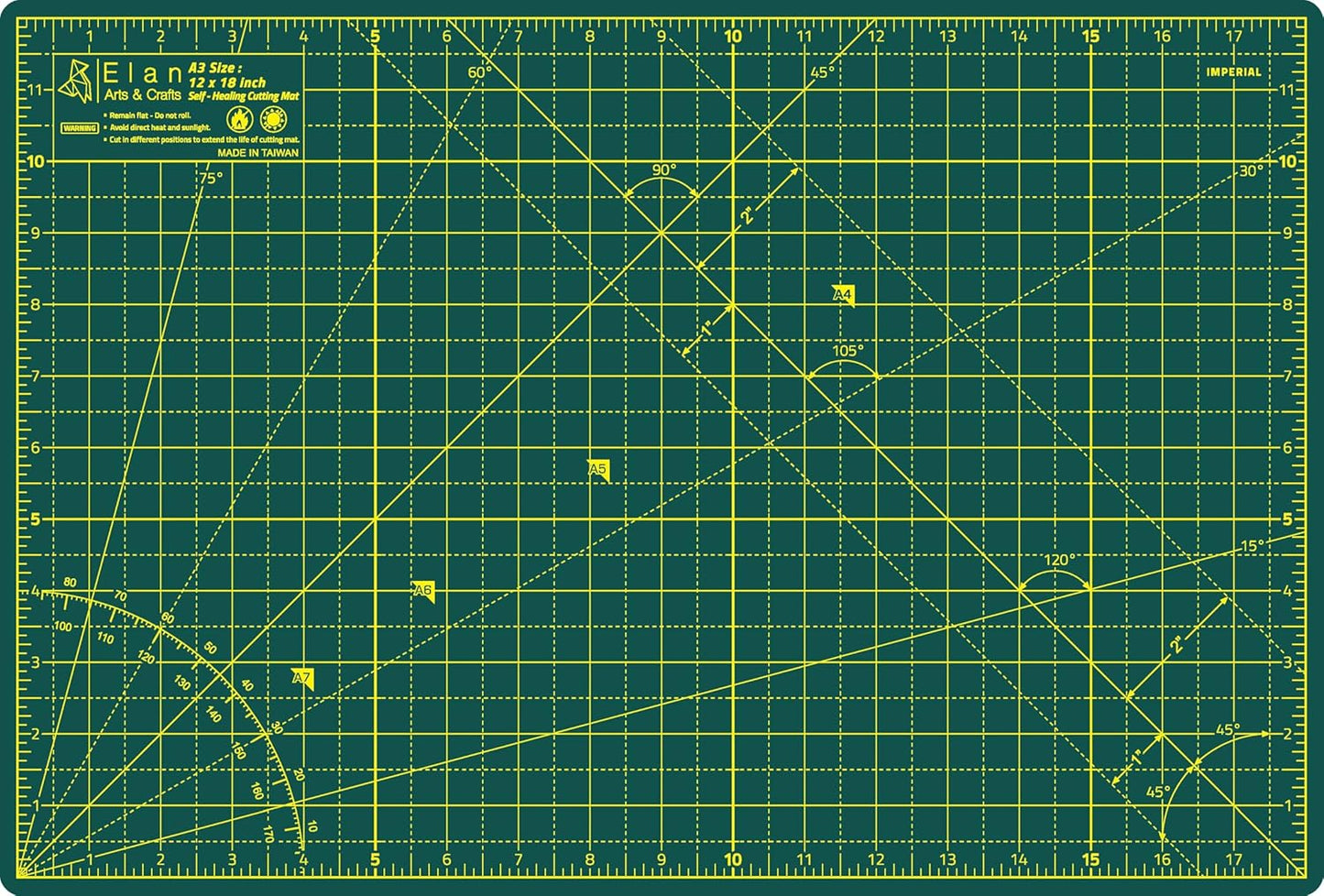 Cutting Mat A4 Green, Self Healing Cutting Mat 9x12 Inch, 5-Ply Craft Board Green, Hobby Board for Crafts 9x12 Inch