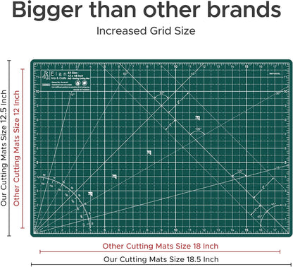 Cutting Mat A4 Green, Self Healing Cutting Mat 9x12 Inch, 5-Ply Craft Board Green, Hobby Board for Crafts 9x12 Inch