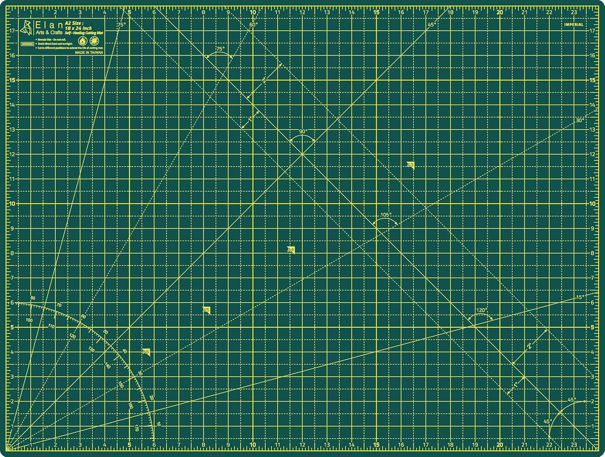 Cutting Mat A4 Green, Self Healing Cutting Mat 9x12 Inch, 5-Ply Craft Board Green, Hobby Board for Crafts 9x12 Inch