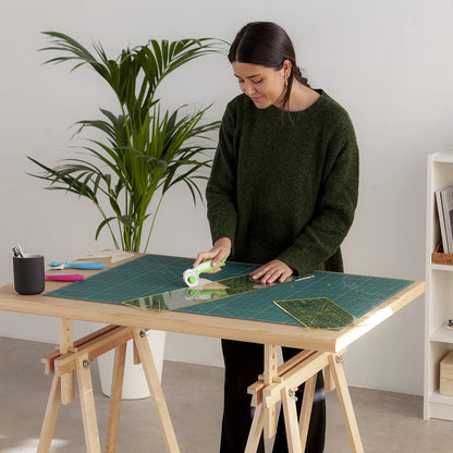 Cutting Mat A4 Green, Self Healing Cutting Mat 9x12 Inch, 5-Ply Craft Board Green, Hobby Board for Crafts 9x12 Inch
