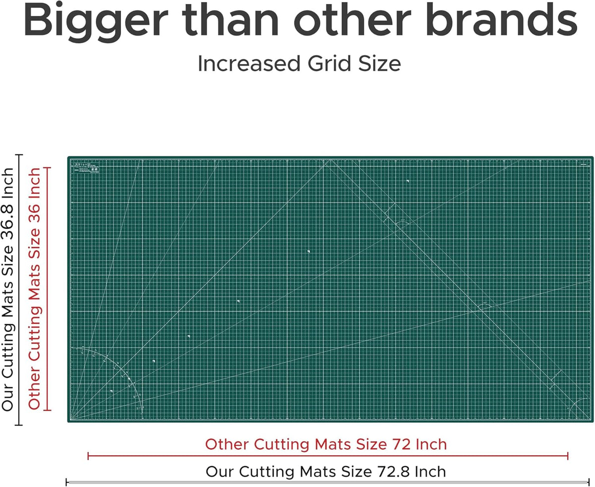 Cutting Mat A4 Green, Self Healing Cutting Mat 9x12 Inch, 5-Ply Craft Board Green, Hobby Board for Crafts 9x12 Inch