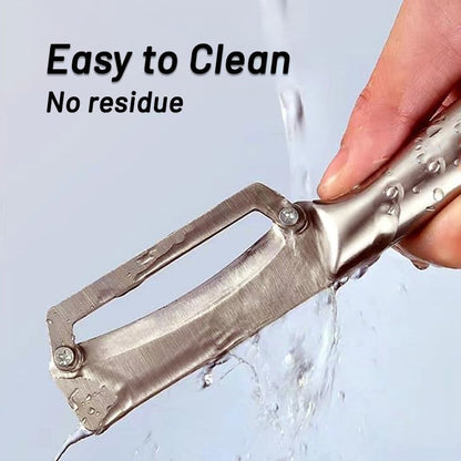 1 Pack Thick Vegetable Peeler - Sugarcane Pumpkin Peeling Knife - Ultra Sharp Stainless Steel Blades - Perfect Kitchen Peeler Effortlessly Peels Vegetables and Fruits (1 Pack)