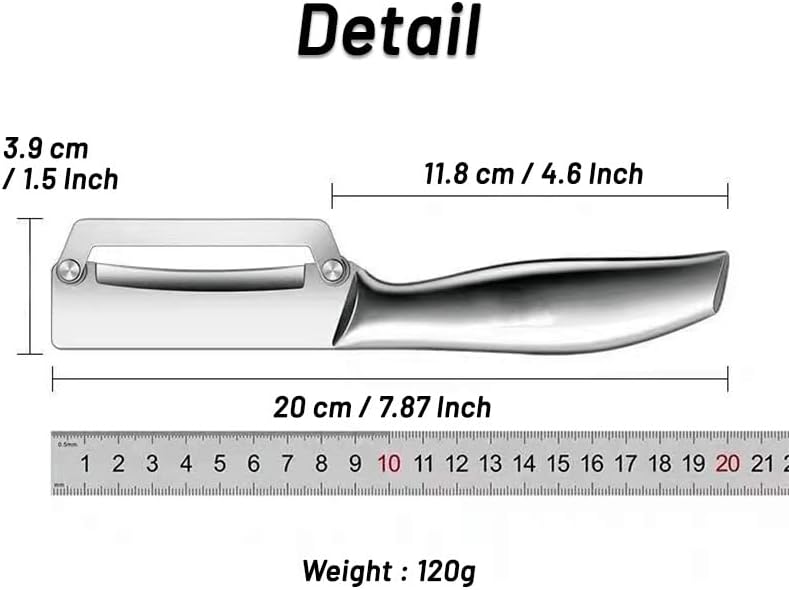1 Pack Thick Vegetable Peeler - Sugarcane Pumpkin Peeling Knife - Ultra Sharp Stainless Steel Blades - Perfect Kitchen Peeler Effortlessly Peels Vegetables and Fruits (1 Pack)