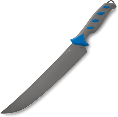 149 Hookset Saltwater Breaker Fishing Fillet Knife with Titanium-Coated Steel Blade for Superior Corrosion Resistance, 10" Fixed Blade