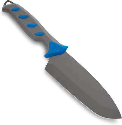 149 Hookset Saltwater Breaker Fishing Fillet Knife with Titanium-Coated Steel Blade for Superior Corrosion Resistance, 10" Fixed Blade