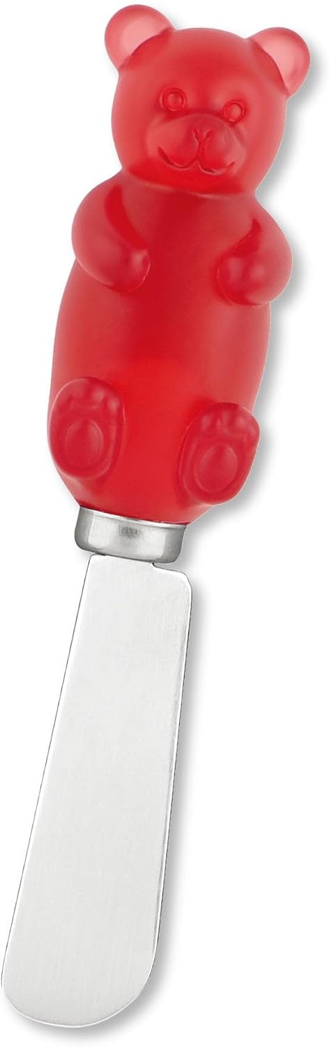 Sugar Cookie Themed Cheese Spreaders, Hand-Painted Resin Handles with Stainless Steel Blades for Spreading Cream Cheese, Butter, and Jam, Assorted Designs, Set of 4