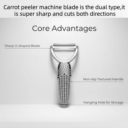 Swivel stainless steel Vegetable Peeler | Die-cast body — avoids cracking or blade detachment over time