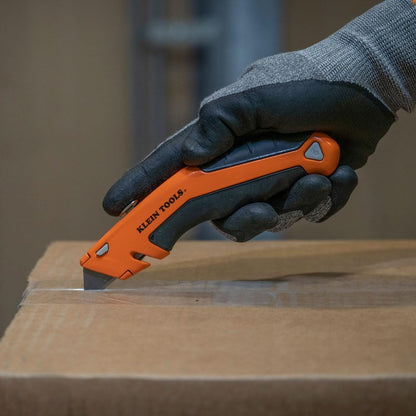 44133 Heavy Duty Utility Knife, Retractable, Adjustable, with Wire Stripper, Klein-Kurve Handle