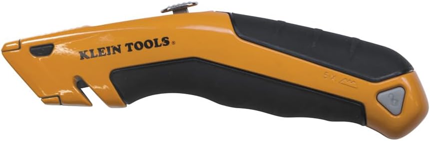 44133 Heavy Duty Utility Knife, Retractable, Adjustable, with Wire Stripper, Klein-Kurve Handle