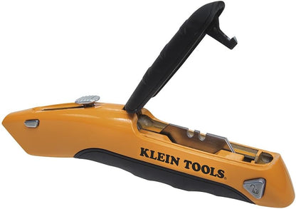 44133 Heavy Duty Utility Knife, Retractable, Adjustable, with Wire Stripper, Klein-Kurve Handle