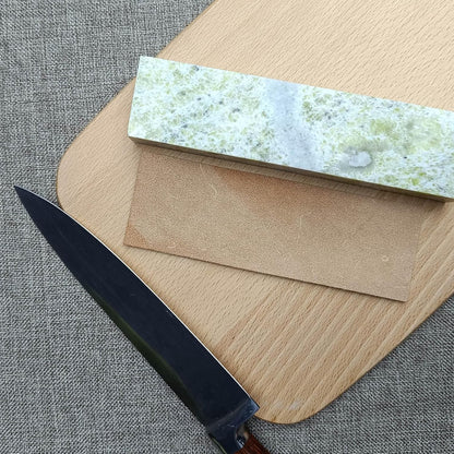 LARGE SIZE Knife Sharpening Stone,10000 Grit Sharpener Whetstone Final Fine Polishing Natural Green Honing Oilstone for Knives Tools,Cutting Tools (200 * 50 * 25)