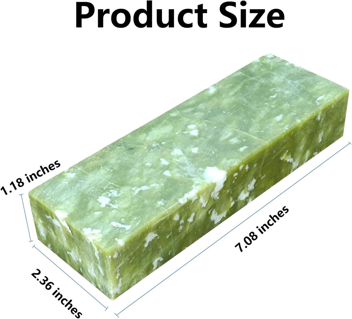 LARGE SIZE Knife Sharpening Stone,10000 Grit Sharpener Whetstone Final Fine Polishing Natural Green Honing Oilstone for Knives Tools,Cutting Tools (200 * 50 * 25)
